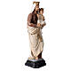 Statua Madonna del Carmine 34 cm vetro resina dipinta s4