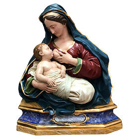 Bust of Mary nursing Jesus 100 m fiberglass, 1700s Neapolitan