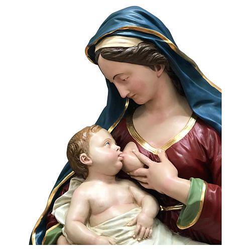 Bust of Mary nursing Jesus 100 m fiberglass, 1700s Neapolitan 2