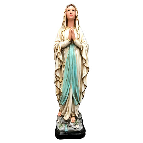 Statue of Our Lady of Lourdes in painted resin 40 cm 1