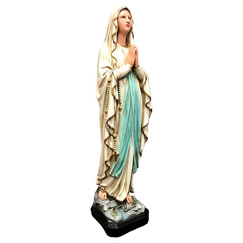 Statue of Our Lady of Lourdes in painted resin 40 cm 3