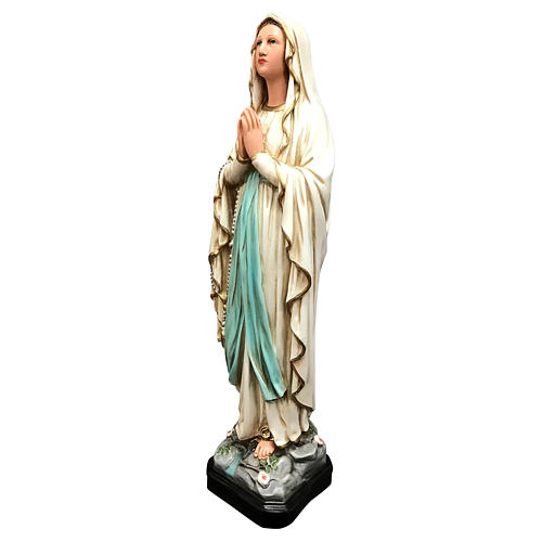 Statue of Our Lady of Lourdes in painted resin 40 cm 5