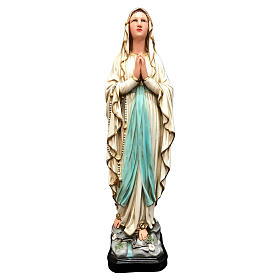 Estatua Virgen de Lourdes 40 cm resina pintada