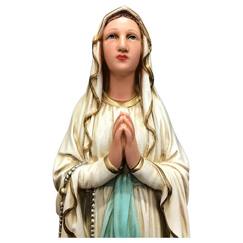 Estatua Virgen de Lourdes 40 cm resina pintada 2