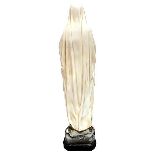 Estatua Virgen de Lourdes 40 cm resina pintada 4