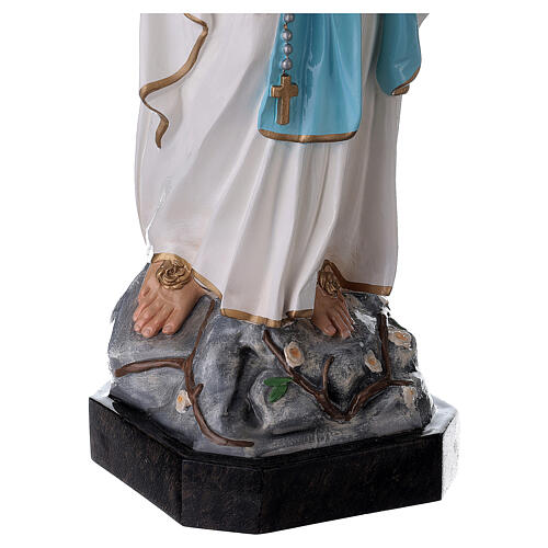 Statue of Our Lady of Lourdes in glossy fibreglass 75 cm FOR EXTERNAL USE 6