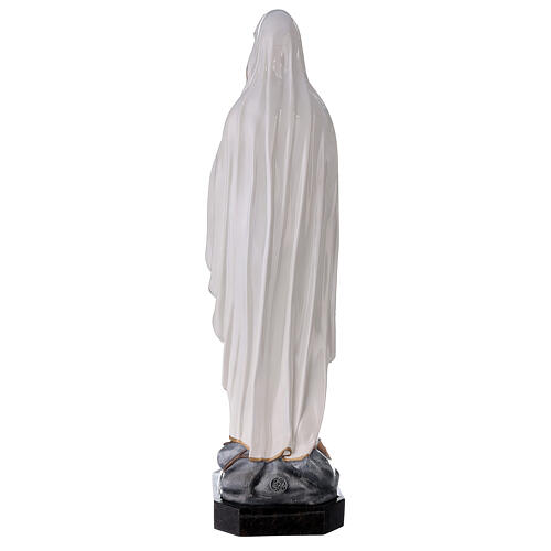 Statue of Our Lady of Lourdes in glossy fibreglass 75 cm FOR EXTERNAL USE 7