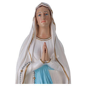 Statue of Our Lady of Lourdes, 75 cm shiny fiberglass FOR OUTDOORS