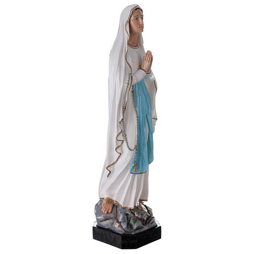 Statue of Our Lady of Lourdes, 75 cm shiny fiberglass FOR OUTDOORS 5