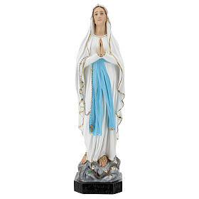 Estatua Virgen de Lourdes 75 cm fibra de vidrio pintada