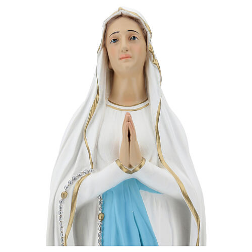 Estatua Virgen de Lourdes 75 cm fibra de vidrio pintada 2