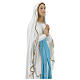 Estatua Virgen de Lourdes 75 cm fibra de vidrio pintada s4