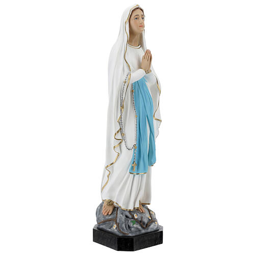 Nossa Senhora de Lourdes 75 cm fibra de vidro pintada brilhante 5