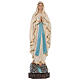 Estatua Virgen de Lourdes fibra de vidrio 130 cm pintada ojos de cristal s1