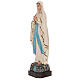 Estatua Virgen de Lourdes fibra de vidrio 130 cm pintada ojos de cristal s3