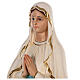Statua Madonna di Lourdes vetroresina 130 cm dipinta occhi vetro s4