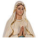 Statua Madonna di Lourdes vetroresina 130 cm dipinta occhi vetro s8