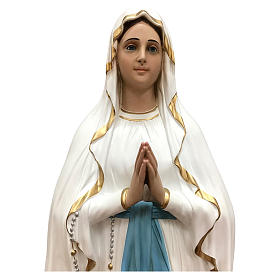 Imagens em Fibra de Vidro: Imagem Nossa Senhora de Lourdes olhos de vidro Fibra de Vidro Pintada 130 cm