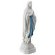 Estatua Virgen de Lourdes fibra de vidrio 130 cm blanca PARA EXTERIOR s5
