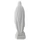 Estatua Virgen de Lourdes fibra de vidrio 130 cm blanca PARA EXTERIOR s8