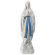 Statue Notre-Dame de Lourdes fibre de verre 130 cm blanche POUR EXTÉRIEUR s1