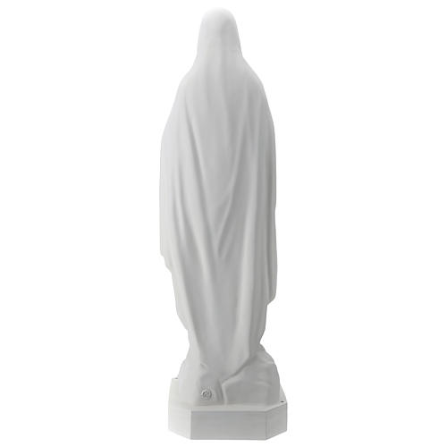 Statua Madonna di Lourdes vetroresina 130 cm bianca PER ESTERNO 8