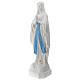 Statua Madonna di Lourdes vetroresina 130 cm bianca PER ESTERNO s3