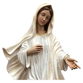 Estatua Virgen de Medjugorje 60 cm fibra de vidrio pintada