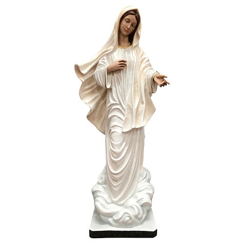 Estatua Virgen de Medjugorje 60 cm fibra de vidrio pintada 1
