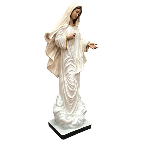 Estatua Virgen de Medjugorje 60 cm fibra de vidrio pintada 4