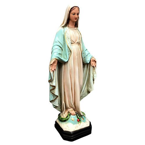 Estatua Virgen Milagrosa 40 cm fibra de vidrio pintada 4
