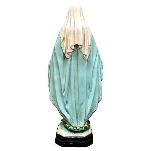 Estatua Virgen Milagrosa 40 cm fibra de vidrio pintada 5