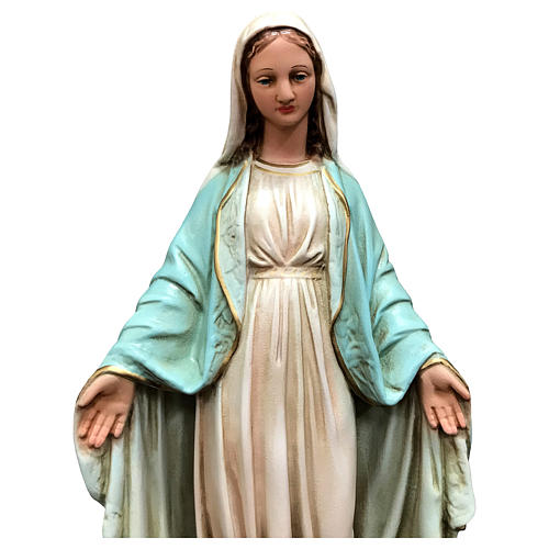Statua Madonna Miracolosa 40 cm vetroresina dipinta 2