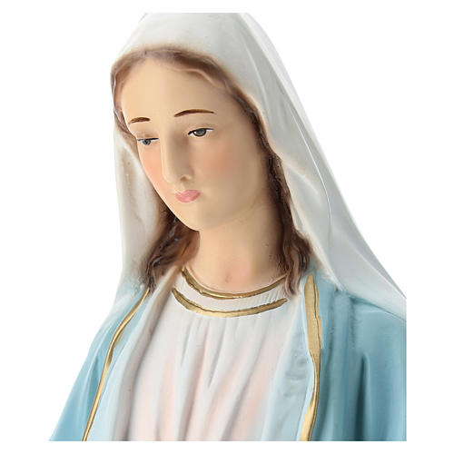 Estatua Virgen Milagrosa 50 cm fibra de vidrio pintada 2