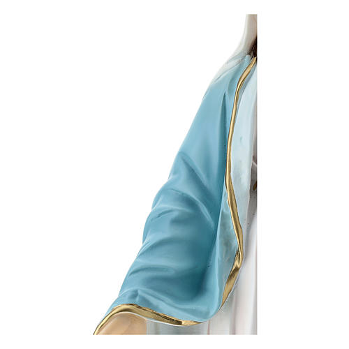 Estatua Virgen Milagrosa 50 cm fibra de vidrio pintada 3