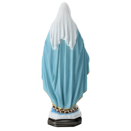 Estatua Virgen Milagrosa 50 cm fibra de vidrio pintada 6