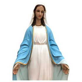 Estatua Virgen Milagrosa 60 cm fibra de vidrio pintada