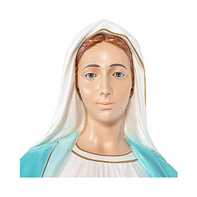 Statue Vierge Miraculeuse 180 cm fibre de verre peinte avec oeil de verre
