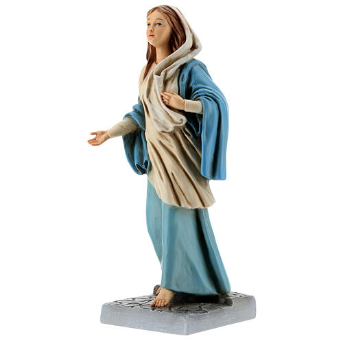 Statue Marie de Nazareth résine peinte 30 cm 3