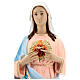 Estatua Virgen Sagrado Corazón de María fibra de vidrio 65 cm pintada s2