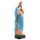 Statua Madonna Sacro cuore di Maria vetroresina 65 cm dipinta s4