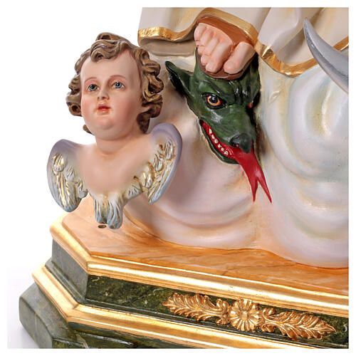Statue, Mariä Empfängnis, 145 cm, Glasfaserkunststoff, neapolitanischer Stil des 18 Jahrhunderts 12