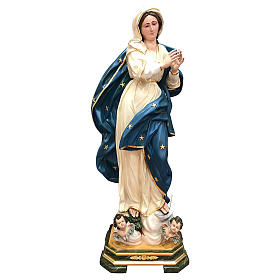 Estatua Virgen Inmaculada 145 cm fibra de vidrio pintada