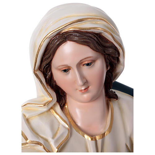 Estatua Virgen Inmaculada 145 cm fibra de vidrio pintada 7