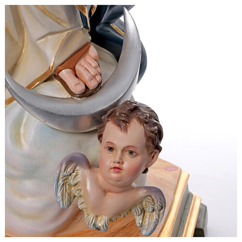 Estatua Virgen Inmaculada 145 cm fibra de vidrio pintada 10