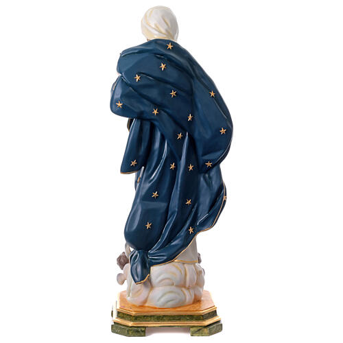 Estatua Virgen Inmaculada 145 cm fibra de vidrio pintada 15