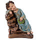 Statue of sleeping Baby Jesus in painted resin 30 cm s1