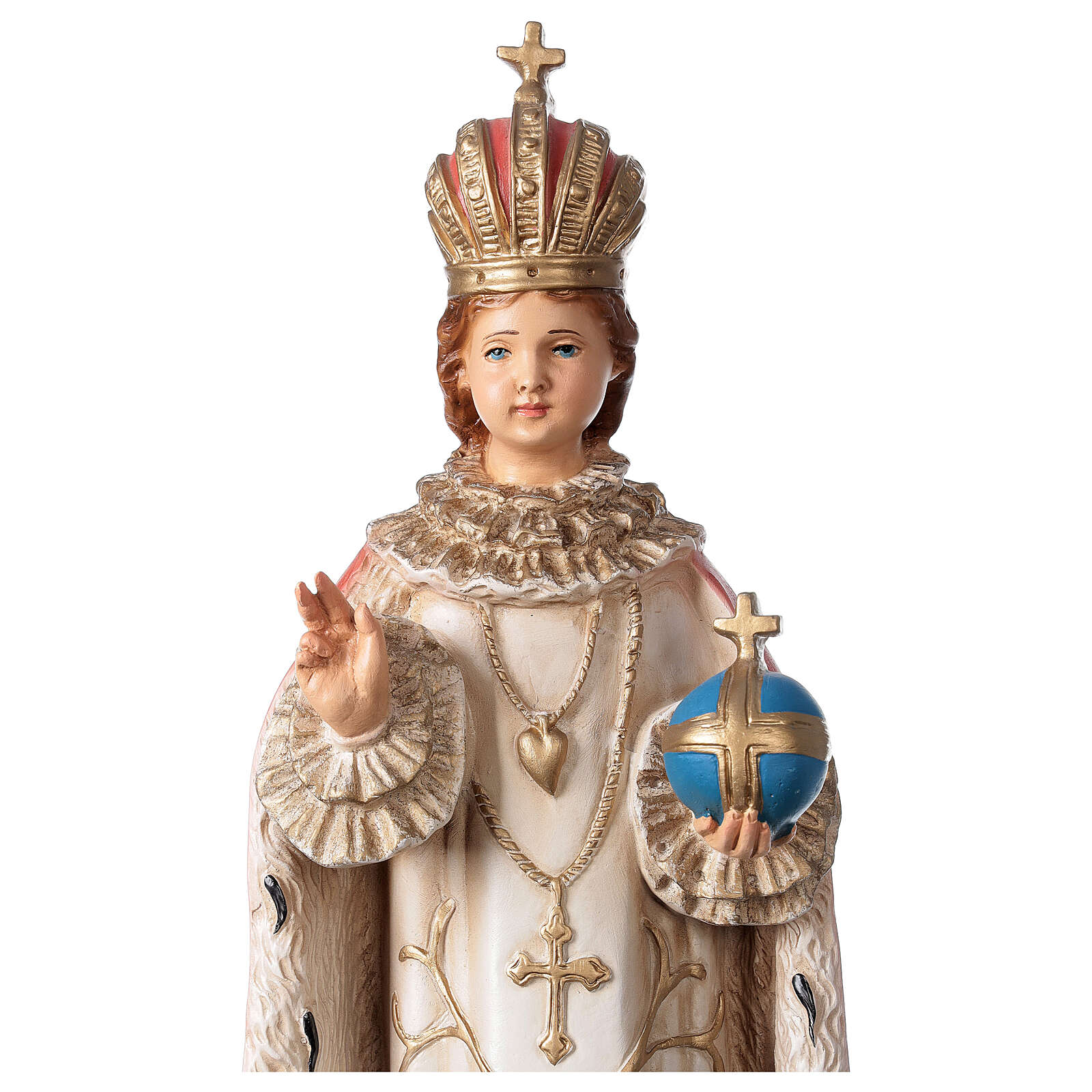 Statue of Baby Jesus of Prague in painted resin 40 cm online sales on