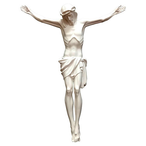 Statue of the Body of Christ in white fibreglass 105 cm 1