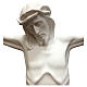 Estatua Cuerpo de Cristo fibra de vidrio blanca 105 cm s2